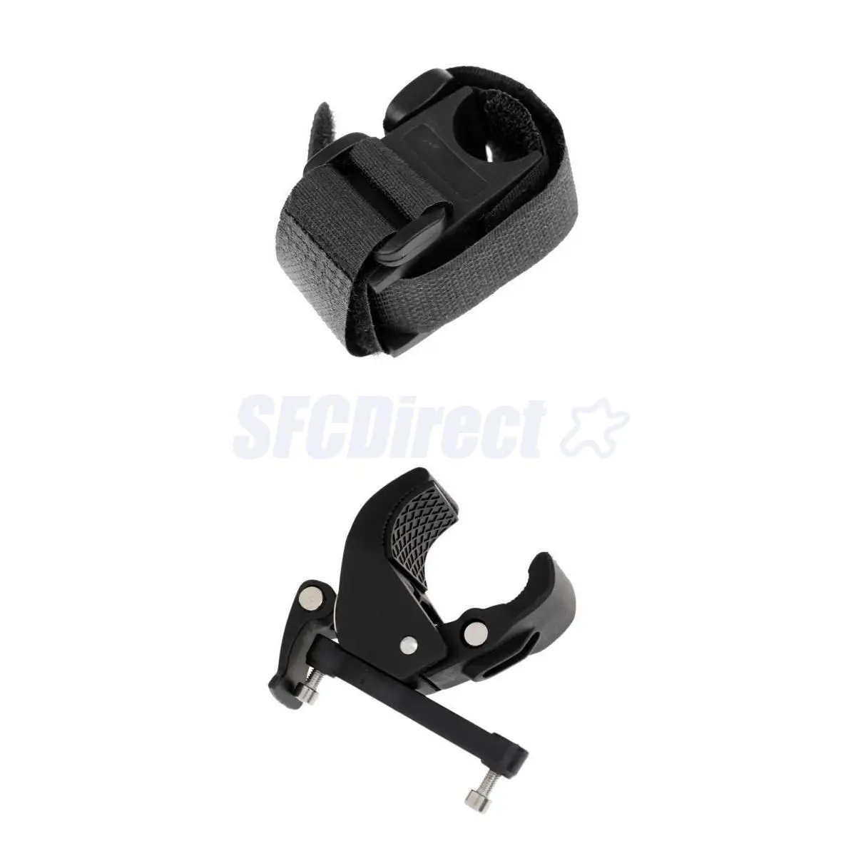 Clamp On Bike Bicycle Water Bottle Cage Holder Clip Seat Post Bracket Mount +  Flashlight Torch Lamp Mount Clamp Stand Holder