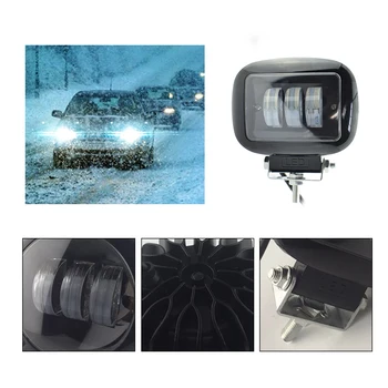 

1pair Car Auxiliary Working Lamp 12v 50w LED headlights Motorcycle LED super bright 6500K spotlight car fog lamp Work lights