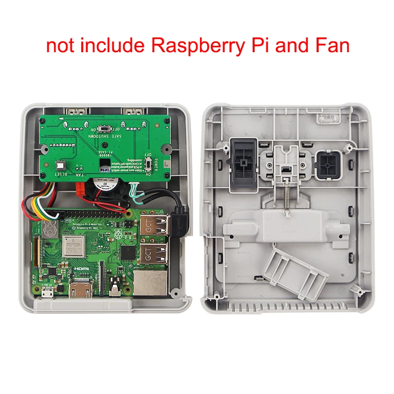  Retroflag SUPERPIE CASE-J Plastic Box for Raspberry Pi + 32GB SD Card + 3A Power Adapter + HDMI + F
