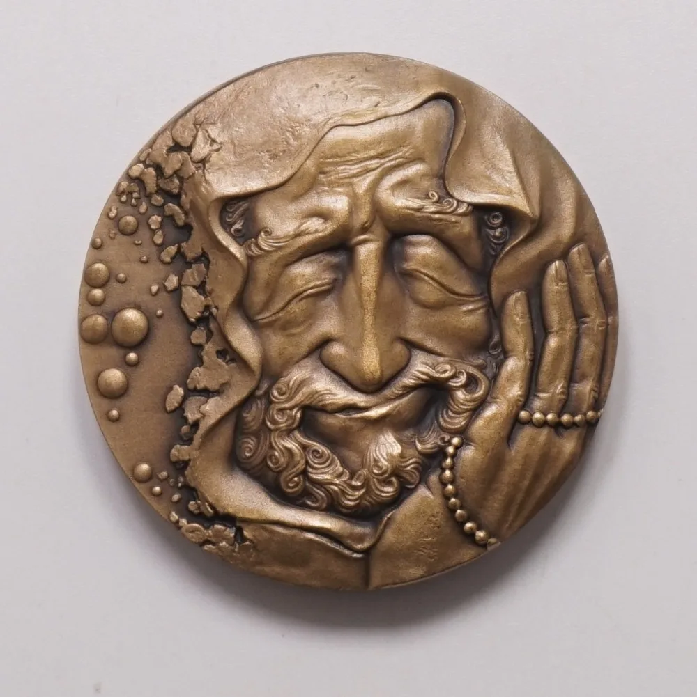 

45mm Zen Bodhidharma Bronze Medal 2015 Shenyang Mint Chinese Buddhism