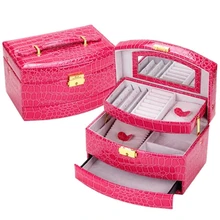 Перепродажа Красивых кожаных ювелирных изделий со сборным стеллажем сундук с сокровищами