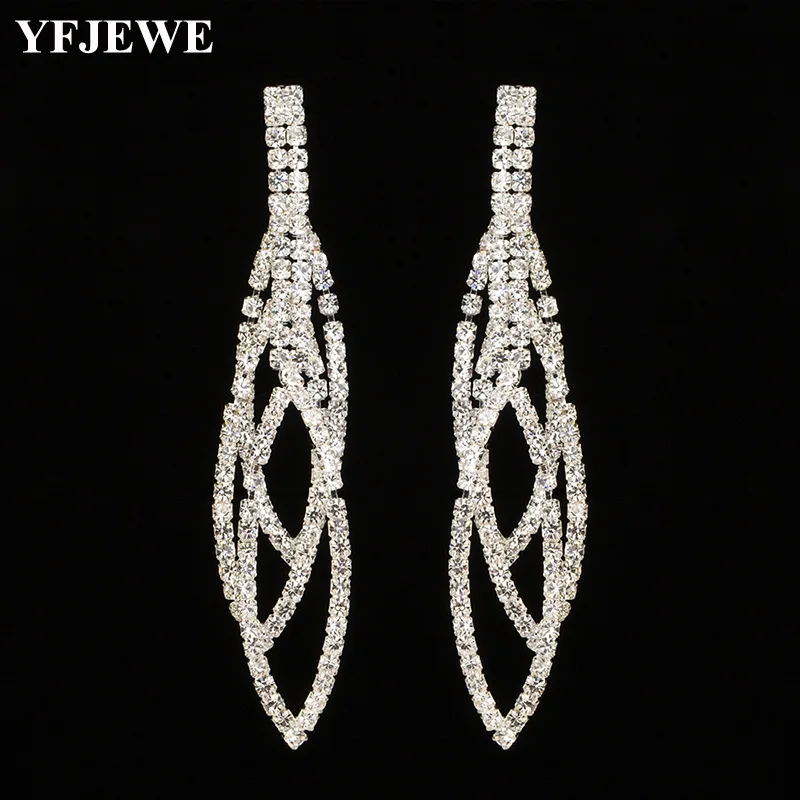 Fashion Earrings Wedding Crystal Type of Women's Exaggerated leaves
