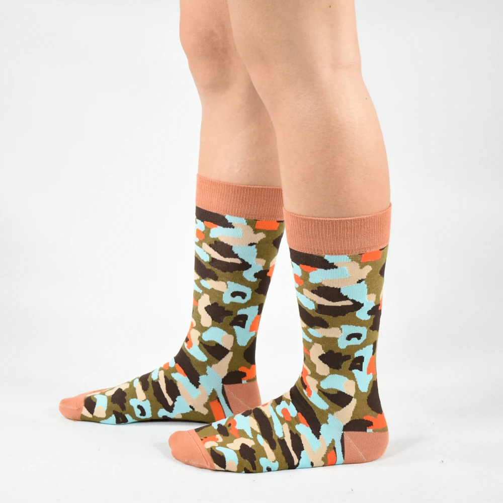 Calcetines Hombre 2019 роскошные мужские носки яркие цветные изящные забавные с узором в
