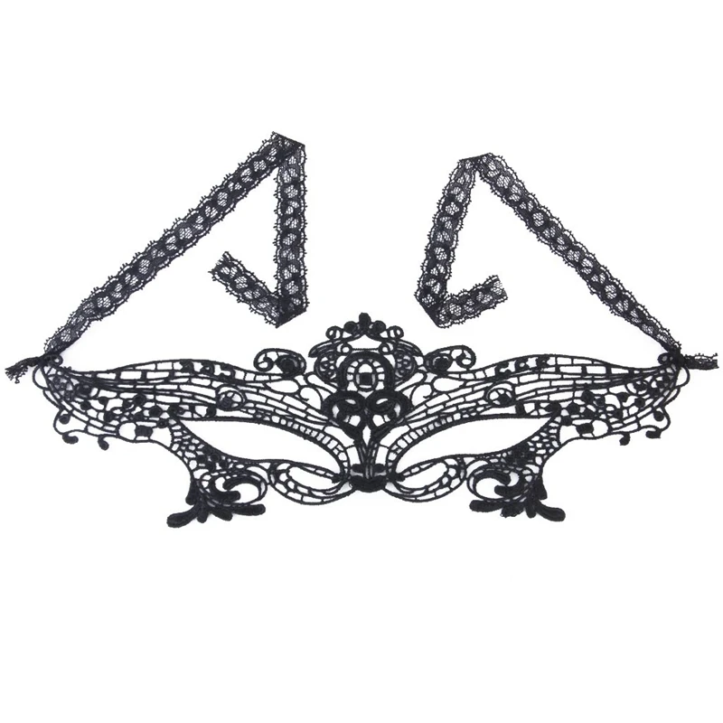 

Costume Party Halloween Masquerade Sexy Lady Lace Mask (Black)