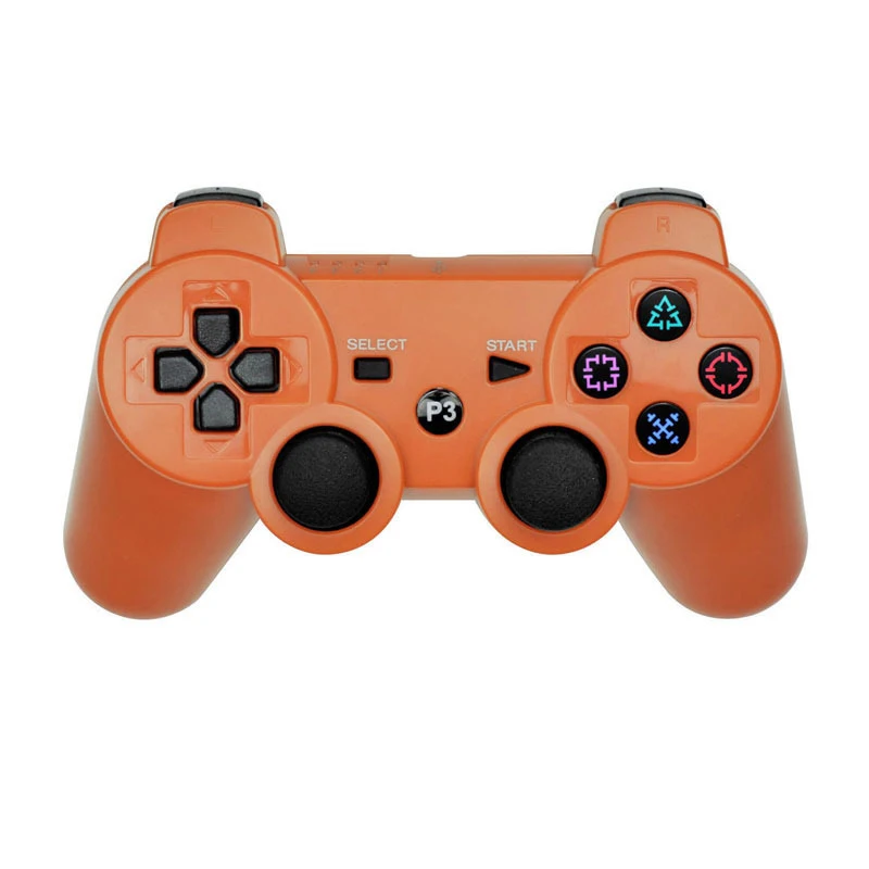 JIELI Беспроводной Bluetooth одноцветное Цвет контроллер для sony Игровые приставки Dualshock 3 PS3 контроллер вибрации геймпад