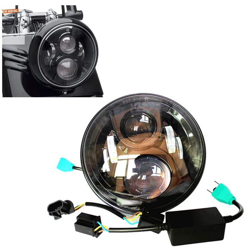 

1 PCS 7inch Round Led Headlights 12V DC with DOT on front Daymaker Generation 2 LED Headlight for Harley David Son