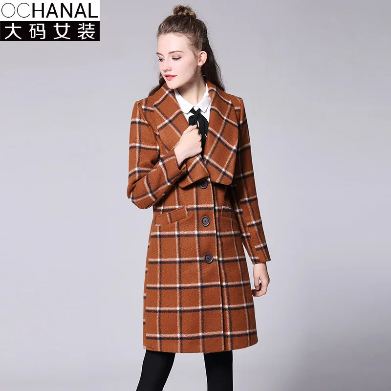 checked wool coats