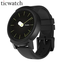 Оригинальные Смарт-часы Ticwatch E, Android Wear 2,0 MT2601, двухъядерный, Bluetooth 4,1, wifi, gps, умные часы, телефон, монитор сердечного ритма