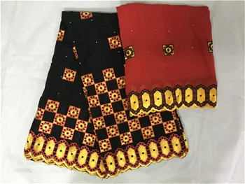 

Hot selling african swiss voile lace in switzerland nigerian lace fabrics 2019 latest african lace cotton fabric 5+2yards/lot