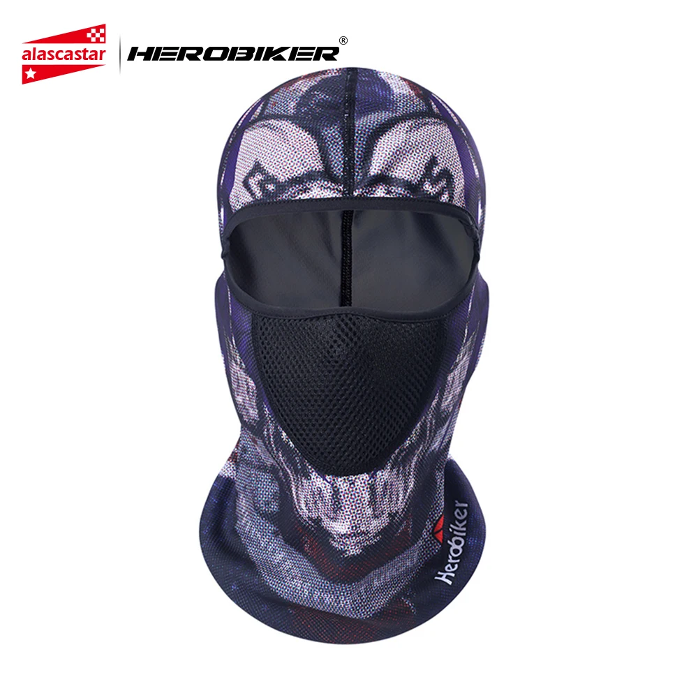 

HEROBIKER Motorcycle Mask Face Shield Balaclava Sun Protection Biker Full Face Mask Breathable Tactical Face Mask Mascara Moto