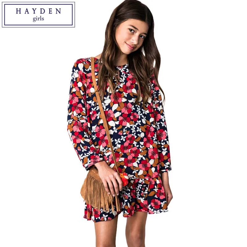 Aliexpress.com : Buy HAYDEN Teen Girls Floral Print Long ...