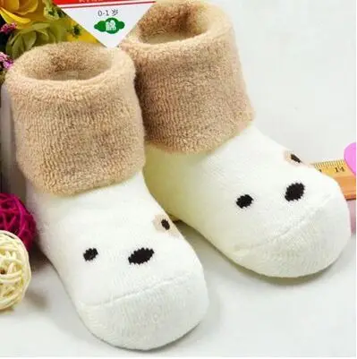 Зимний комплект из 2 пар сохранить теплые носки для новорожденного ребенка в возрасте от 1 до 18 месяцев 10 Синди цвета хлопковые носки плотные Носки для малышей носки для детей ясельного возраста B009 - Цвет: 7