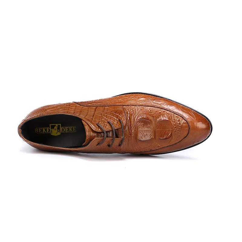 Para Vestido Zapatos black De Boda Oficina red Cuero Hombre Genuino Italiano Diseño Brown Calzado Fiesta Formal Oxfords Pgwqxt5c