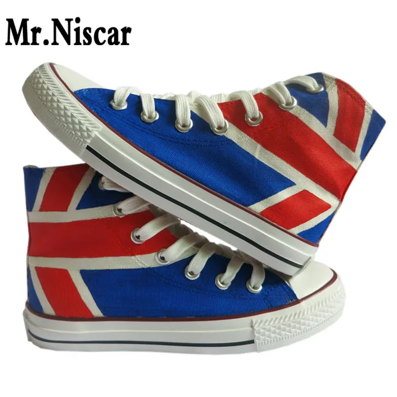 Unisex Classic Shoes Sneaker UK Flag Lo-Top Canvas Shoes