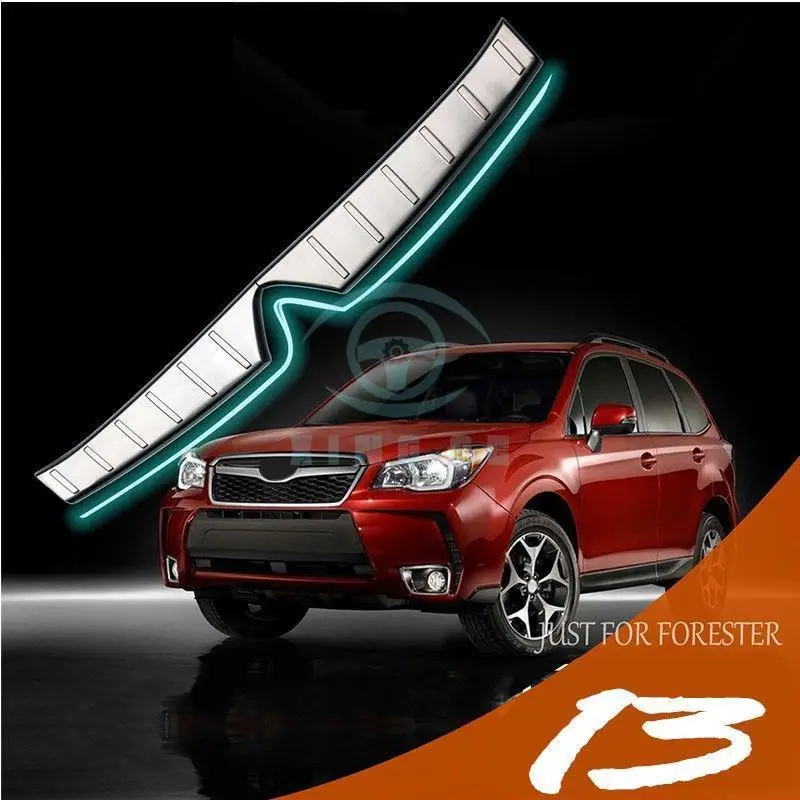 

For SUBARU Forester 2013-2016 rear door plate bumper cover door sill trim bar