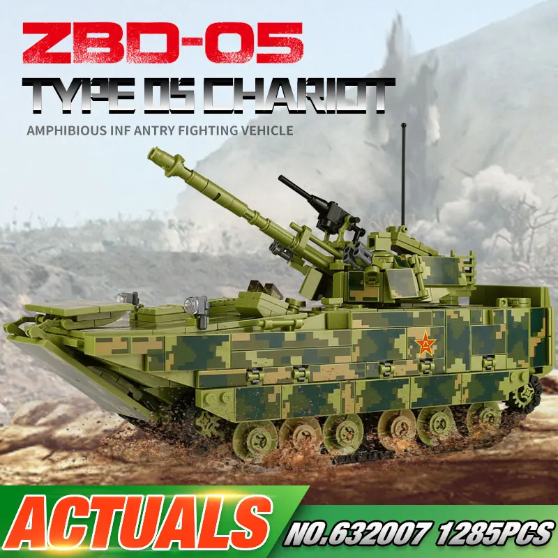

Panlos 632007 Military Tank Amphibious Infantry Fighting Vehicle Tank Building Blocks Bricks Tanks Model Kid Toys Christmas Gift