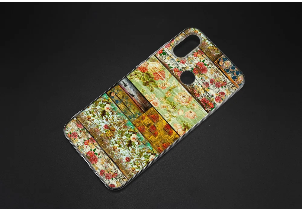 KMUYSL floor wooden timber Wood and flower Silicone Case Cover for Xiaomi Mi A2 Lite Redmi 6 6A Note 5 5A Pro Prime S2 Y2 6X A1