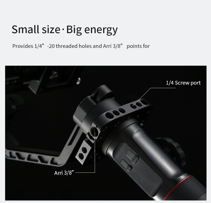 Ambitful стержень зажим для Zhiyun Crane2/кран v2 Камера стабилизатор для микрофон Rode светодиодный видео свет для киносъемки Vlogging