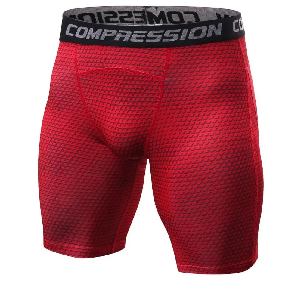 Обтягивающие короткие штаны, дышащие штаны для занятий спортом для мужчин, быстросохнущие Компрессионные шорты для бодибилдинга - Цвет: DK06