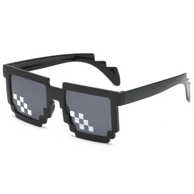 JOJOMONES Glasses 8 Bit MLG Pixelated Sunglasses Men Women Brand Thug ...