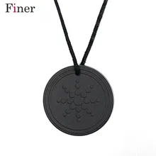 Квантовый скалярный энергетический кулон ожерелье для женщин мужчин 2000~ 3000 ионов энергии здравоохранения Лава камень мужские ювелирные изделия