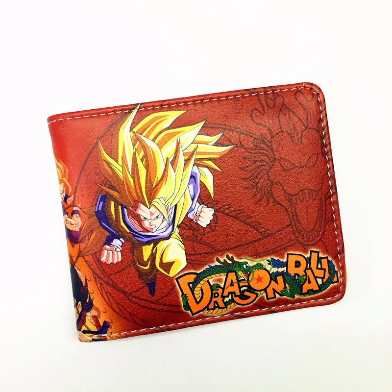 Классический Аниме Dragon Ball Z кошелек молодых мужчин и женщин Короткие Кошельки для студентов японский мультфильм комикс кошелек доллар