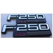 2 pcxabs plástico f250xlt F-250XLT etiqueta do carro emblema emblema emblema emblema emblema emblema