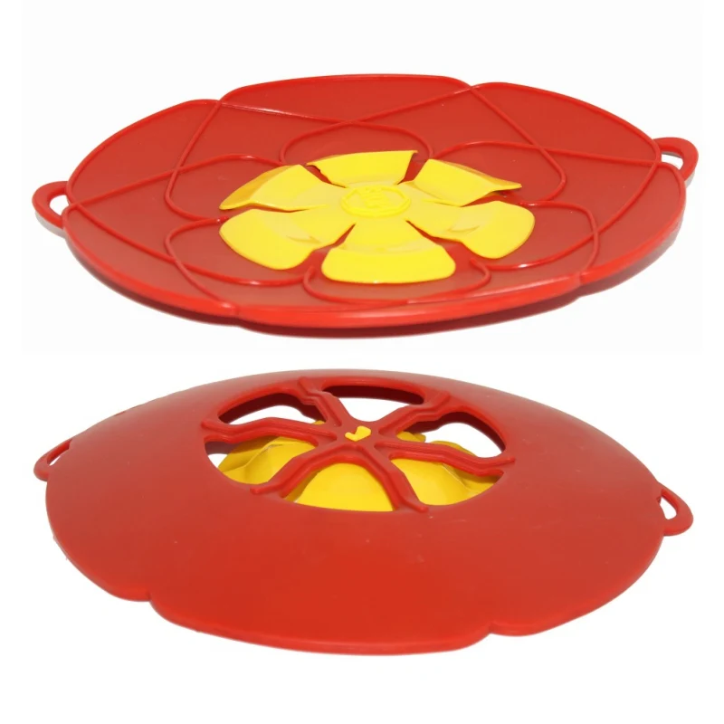 NORBI Kitchenware 28CM Silicone lid Spill Stopper Cover For Pot Pan Kitchen Accessories Cooking Tools Flower Cookware NORBI Kitchenware 28CM Silicone lid Spill Stopper Cover For Pot Pan Kitchen Accessories Cooking Tools Flower Cookware