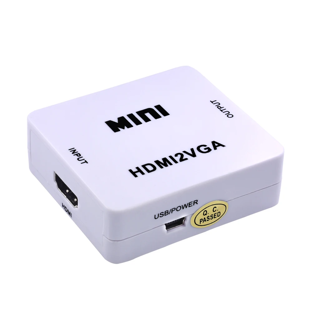 Tishric для HDMI2VGA конвертер коробка Full HD 1080P с аудио питанием Xboxx360 HDTV PC проектор мини