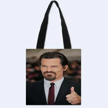 

New arrival Custom Josh James Brolin printing Canvas Shoulder Bag Women Handbag Shopping Bag Female Canvas Beach Bag Tote