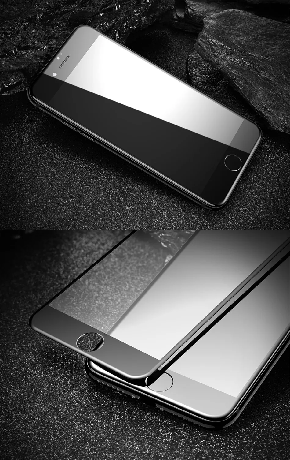 FLOVEME закаленное Стекло для iPhone X 8 7 Plus 9 H Экран Защитная пленка для iPhone 6 6s 7 8 плюс фиолетовый луч мягкий край Стекло спереди
