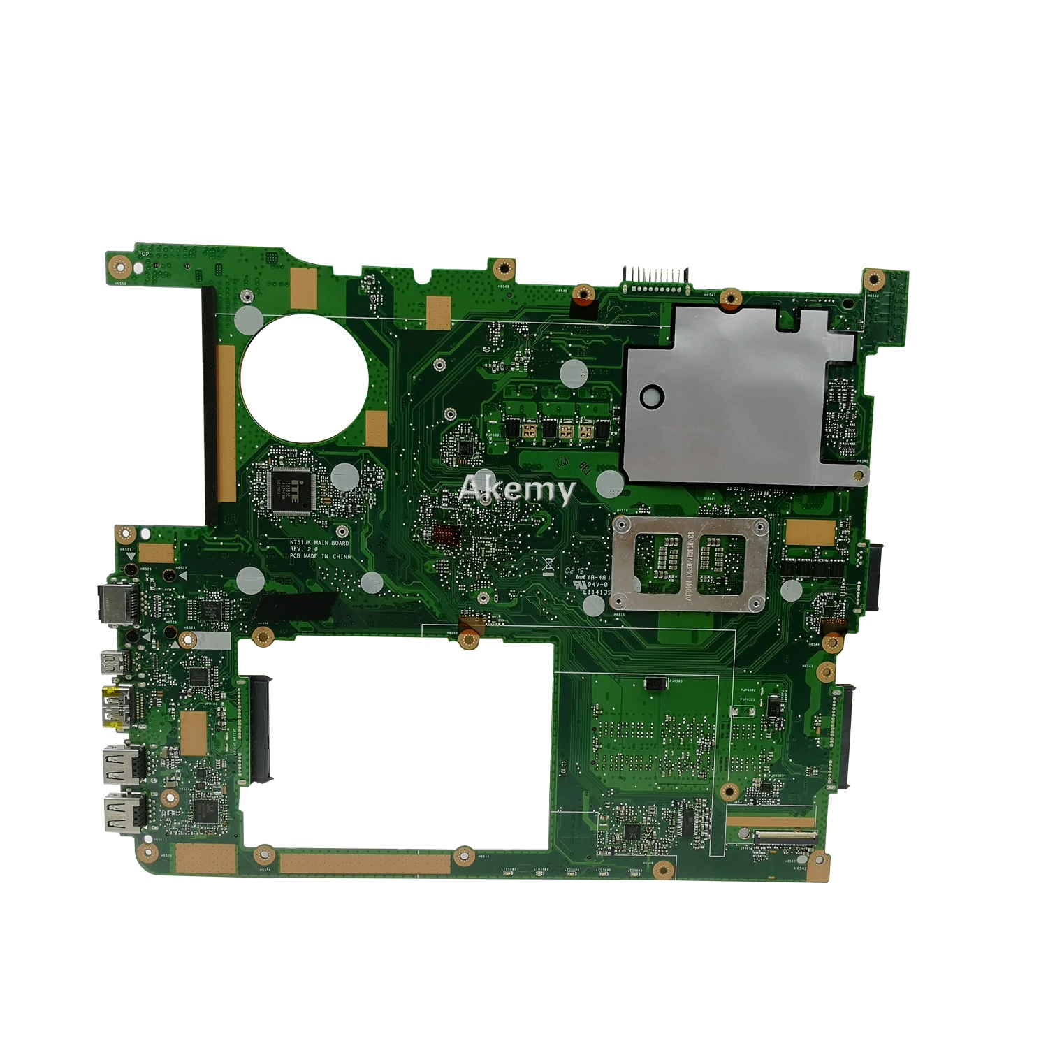  N751JX Laptop motherboard for ASUS N751JX N751JK N751J N751J Test original mainboard LVDS/EDP I7-47