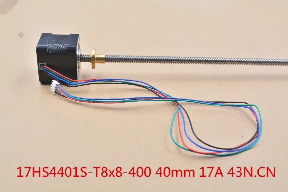 3d print motor nema17 stepper motor with T8 screw lead 8mm 400mm 42 motor 42BYGH mill