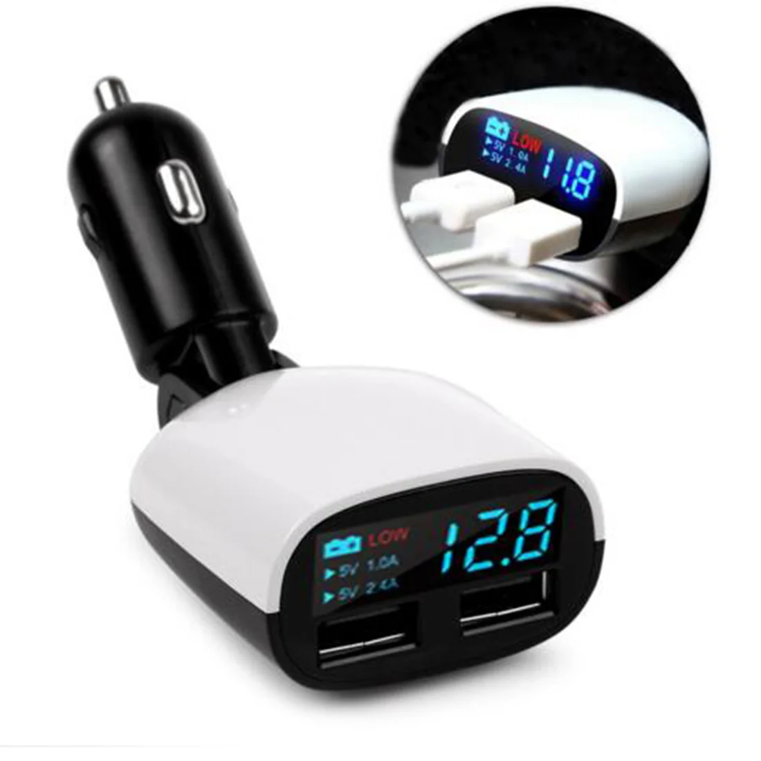 

Marsnaska Car Universal Cigarette Lighter Charger Adapter Automobile Mini Dual USB 2 Port 5V Car Charger for Mobile Phone Pad