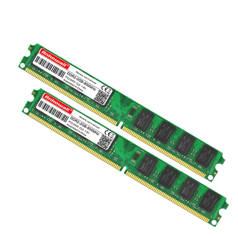 DDR2 4 Гб(2 шт x2гб) ОЗУ 800 МГц PC2-6400 240Pin 1,8 в CL6 2 Гб памяти DIMM для настольных ПК гарантия три года