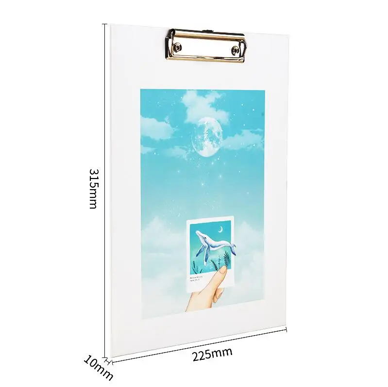 Deli Folder Board A4 Clip Writing Plywood Folding Student Stationery Writing Cardboard Test Paper Menu Folder Office Supplies - Цвет: 72583-2 GREEN