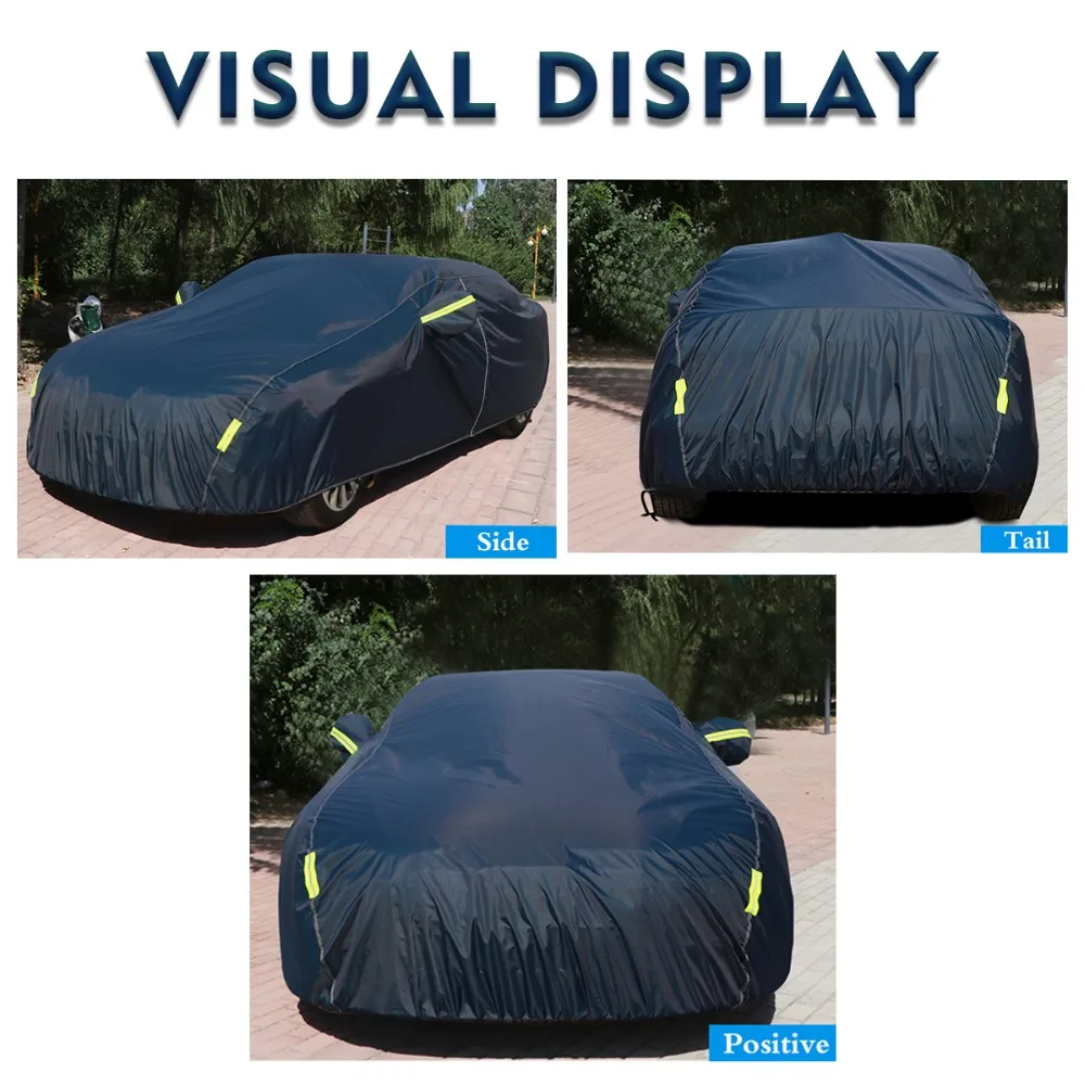  9 Size waterproof car covers outdoor sun protection cover for car reflector dust rain snow protecti