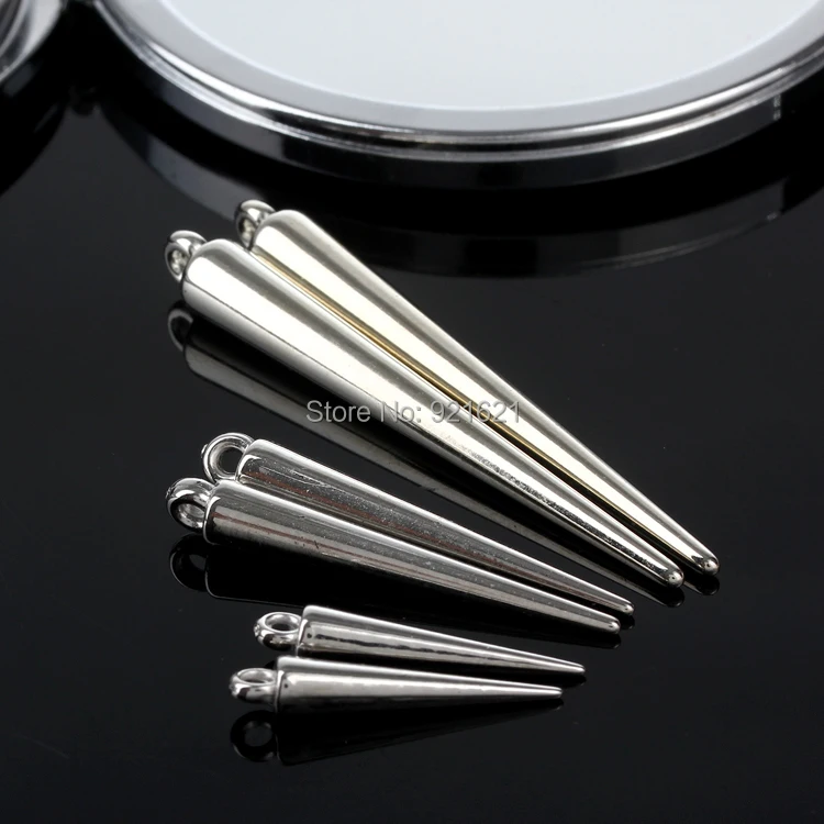 

Cone Spikes Charms Colgantes Necklace Earring Findings Pendants For Jewelry Making Bricolage Pulseira D0263