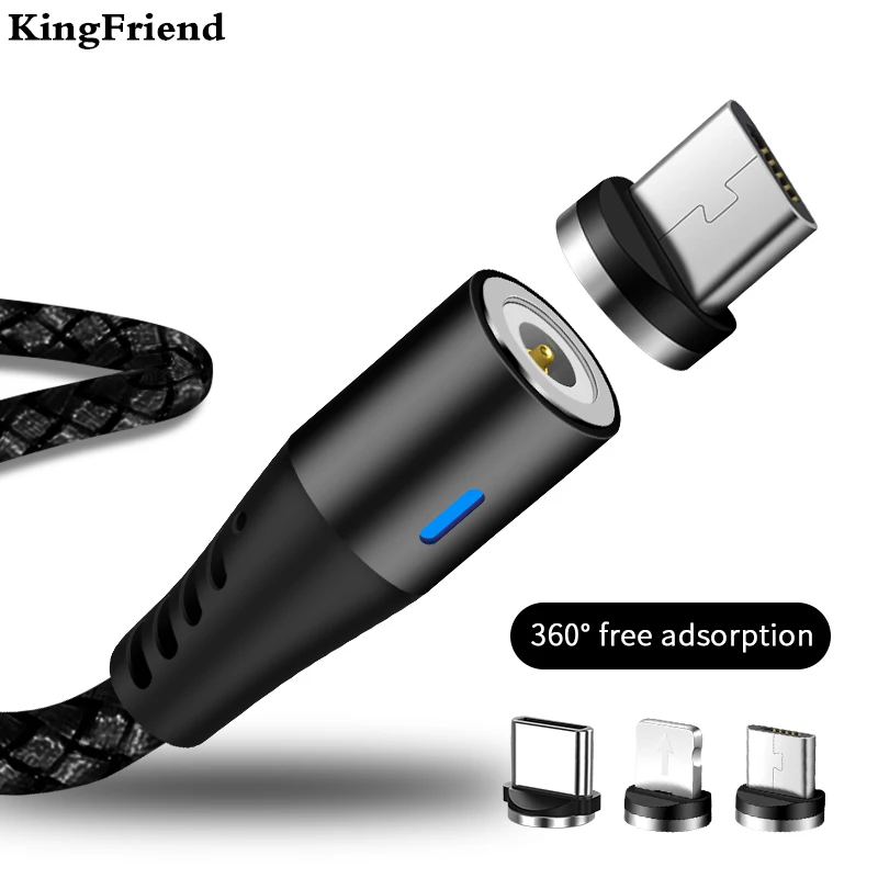 Магнитный usb кабель KingFriend для быстрой зарядки USB Type C магнитное зарядное