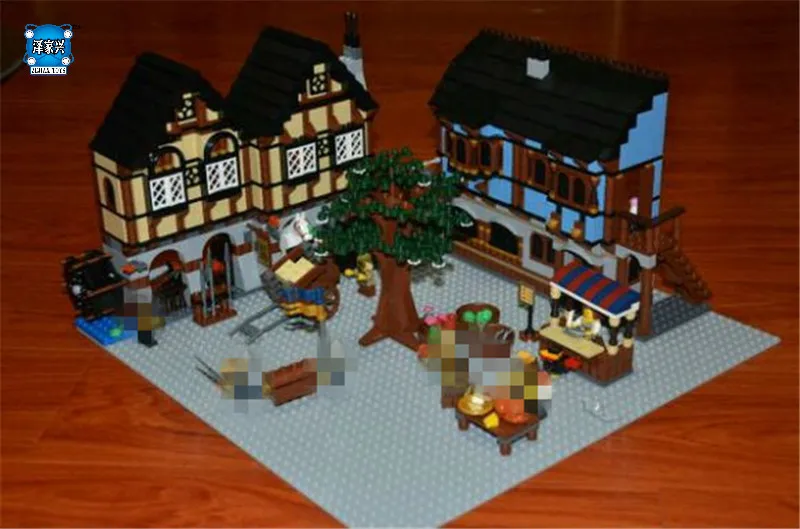 

New 1601Pcs Genuine Castle Series The Medieval Manor Castle Set Lepins Building Blocks Bricks Model Educational Figures Toys