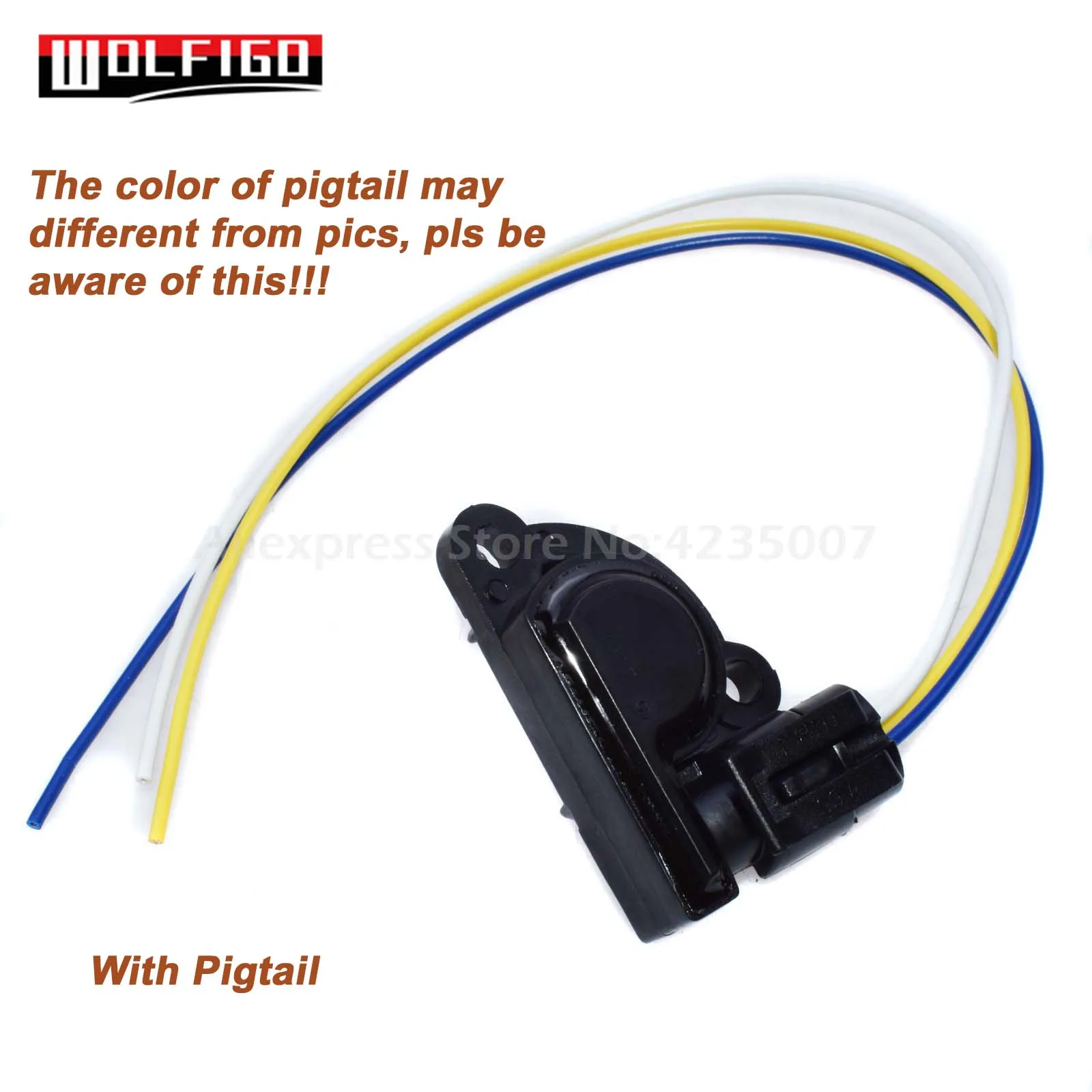 

WOLFIGO TPS Throttle Position Sensor w/ or w/o Pigtail Connector For CHEVROLET Aveo OPEL Astra F DAEWOO Leganza 825482,17106681