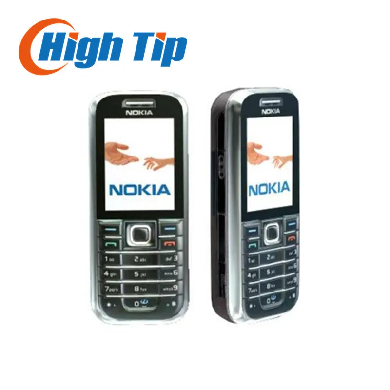 6233 Original Nokia Unlocked 6233 cell phone bluetooth mp3 2MP player One Year Warranty Refurbished freeship