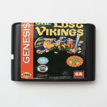 The Lost Vikings 16 bit sega MD игровая карта для sega Mega Drive для Genesis