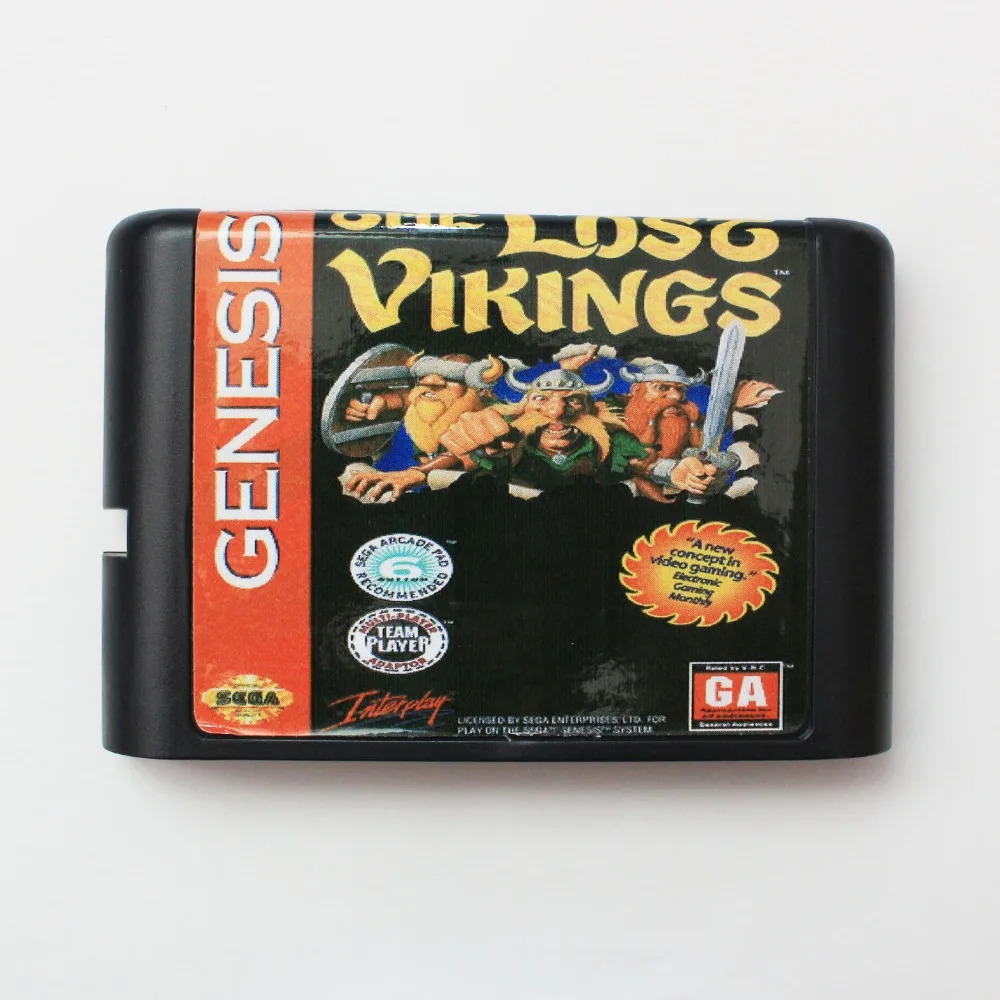 

The Lost Vikings 16 bit SEGA MD Game Card For Sega Mega Drive For Genesis