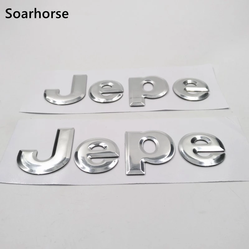 

Soarhorse 2pcs/lot Car Styling For Jeep Words Logo Car Fender Side Rear Trunk Lid Emblem Badge Nameplate