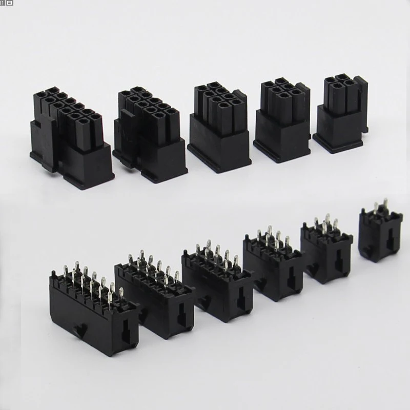 3.0MM pitch double row straight needle seat PCB wire to board male and