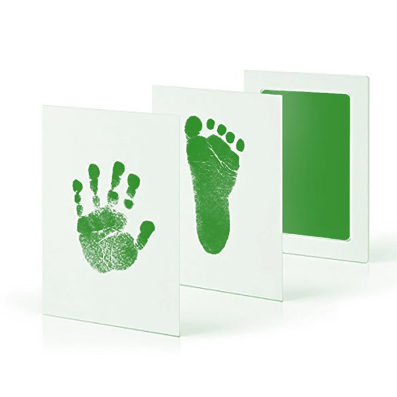 Высокое качество Детские нетоксичные ручной печати набор для отпечатка ступней Детские сувениры литье новорожденных рук чернильный коврик для малышей Подарки на день рождения