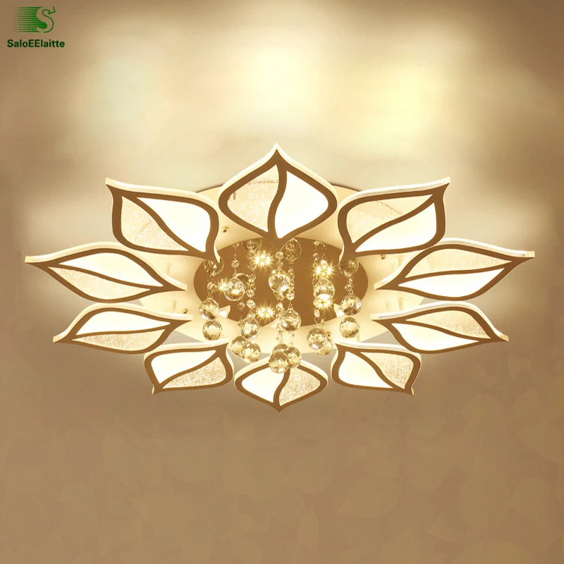 

Modern Lustre Acrylic Led Ceiling Lights Lights Flowers Design Metal Bedroom Led Ceiling Light Lamparas Ceiling Lamp Luminaria