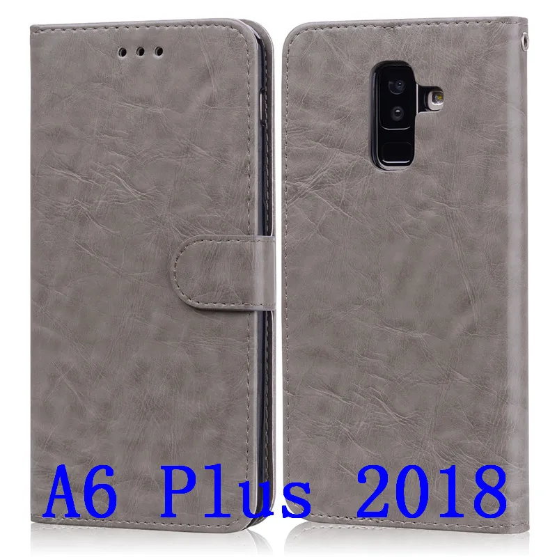 Case For Samsung Galaxy A6 2018 Soft TPU Silicone Phone Cover Leather Wallet Flip Case For Samsung Galaxy A6 A 6 Plus 2018 Case samsung silicone Cases For Samsung