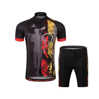

Summer Men Cycling Jersey Short Sleeve Bike Clothing Bib Shorts Set Bicycle Clothes S-4XL